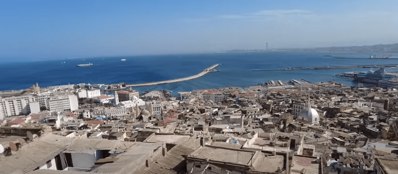 Mediterranean sea view from Algiers 